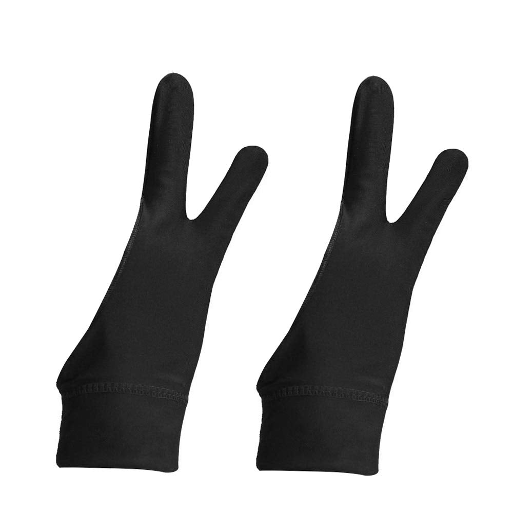 Artist Gloves Drawing Tablet Artist's Drawing Glove with Two Fingers for Graphics Pad Painting Right Hand Left Hand